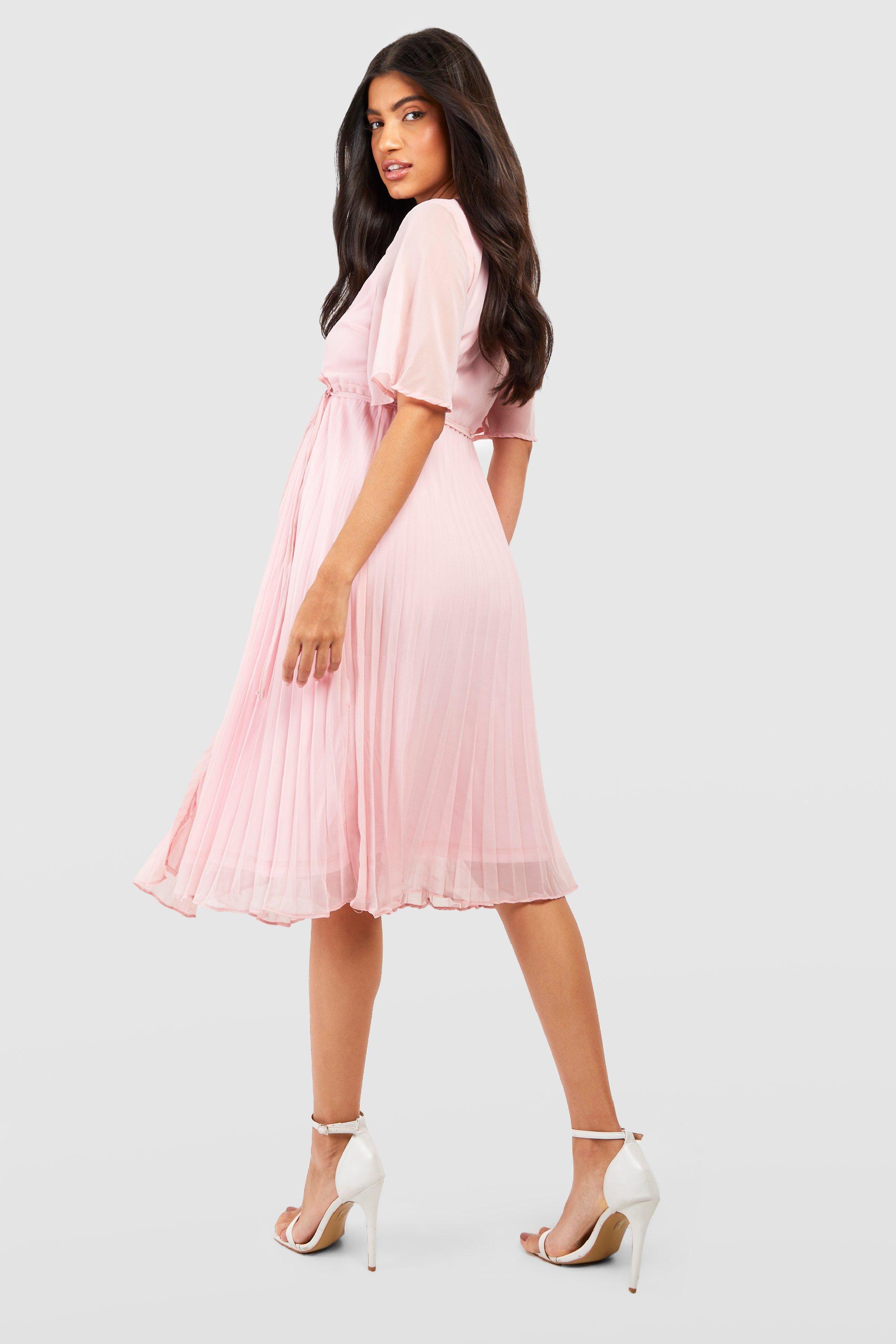 Boohoo baby pink sales dress